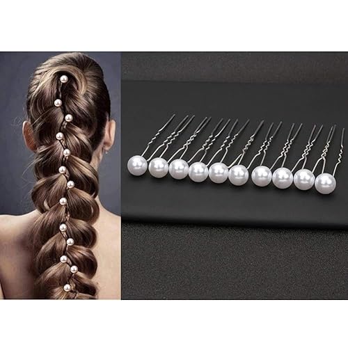 Miniatura 5 de inSowni - Paquete de 26 peines laterales dorados para el cabello de novia + pinzas para el cabello en forma de U, pasadores de hojas, flores y