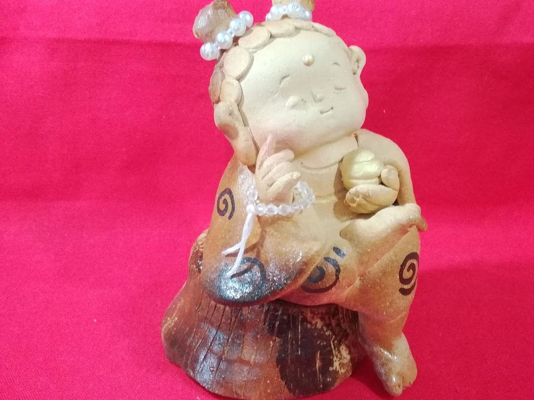 地蔵　お地蔵さん　観音様　宝珠　お守り　陶人形　陶器 地蔵 お地蔵さん 観音様 宝珠 お守り 陶人形 陶器