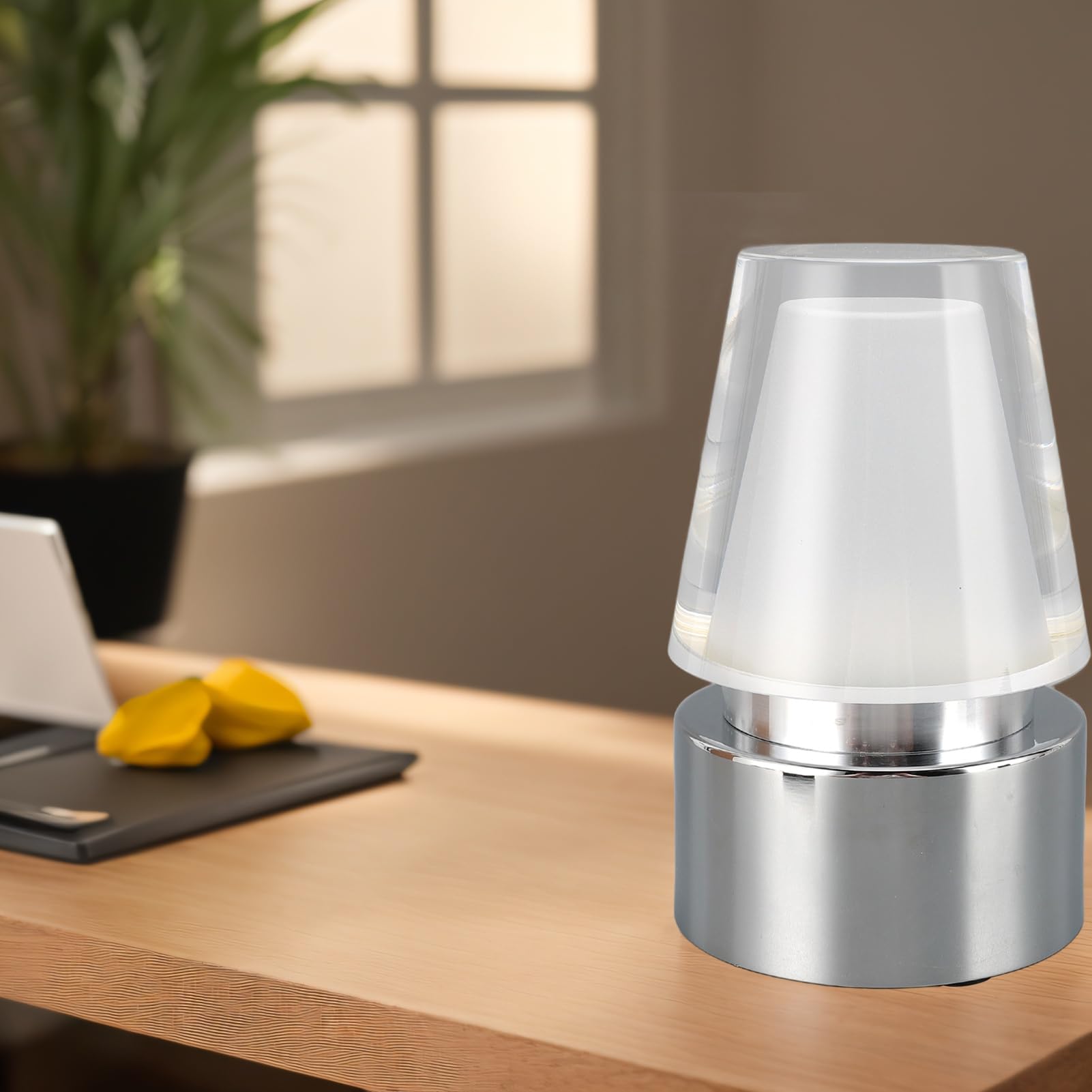 plplaaoo Lámpara de mesa RGB Cambio de color de iluminación suave USB Carga de Ambiamiento de ambiente Luz de escritorio para Bar Restaurant Cafe Dormitorio