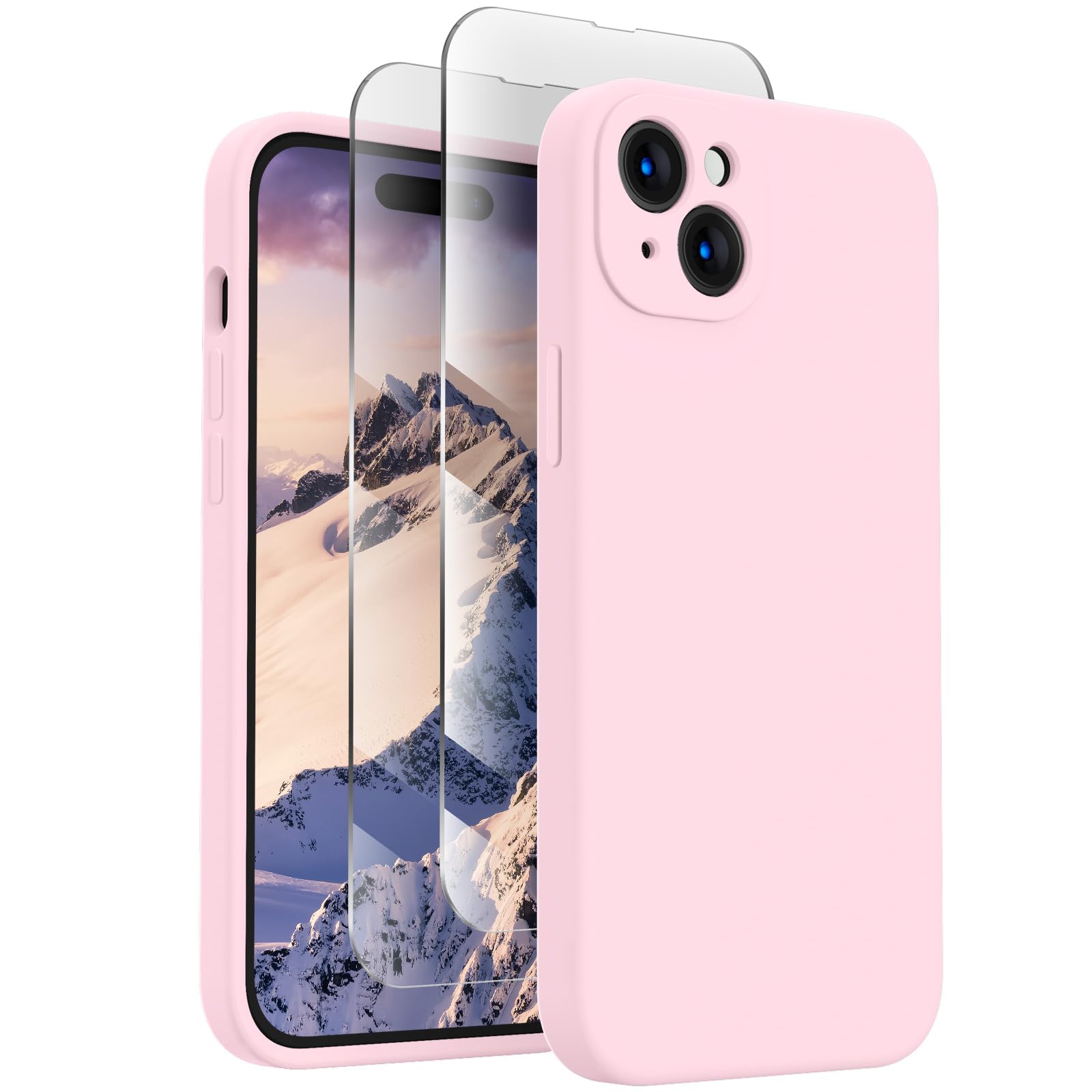 FireNova Designed for iPhone 15 Case, 6.1", Chalk Pink
