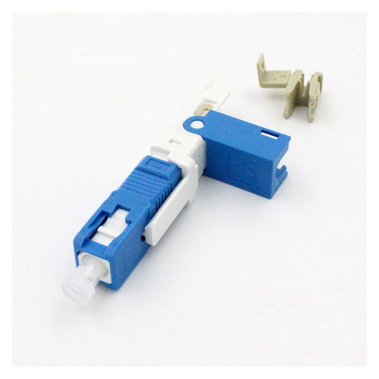 Adaptateur à Fibre Optique 100pcs KPYSC250P-CE FTTH SC Connecteur à Fibre Optique SC Connecteur de Fibre Optique FTTH SC Connecteur SC