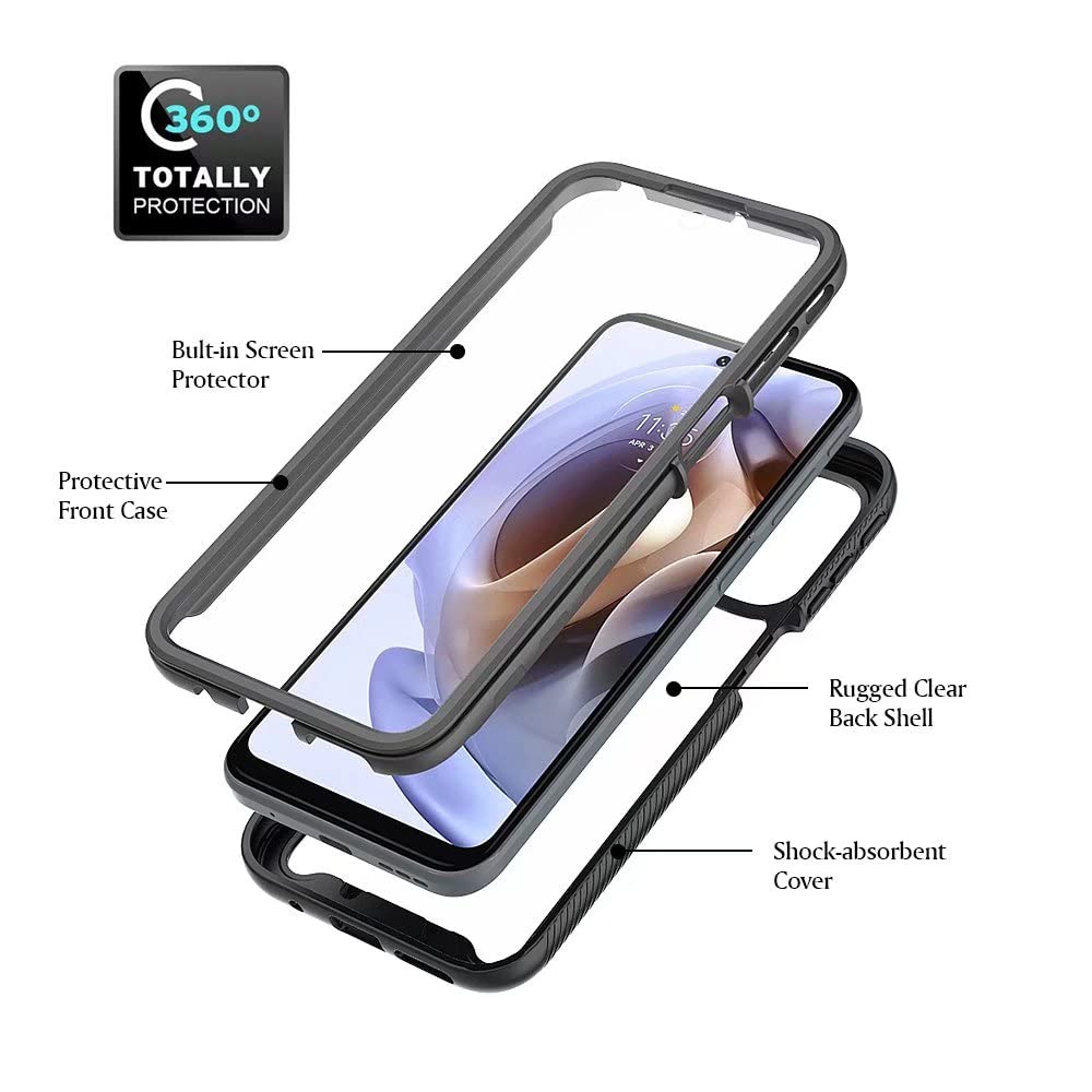 Motorola Moto G14 Screenprotector Clear Tempered Glass - View #3