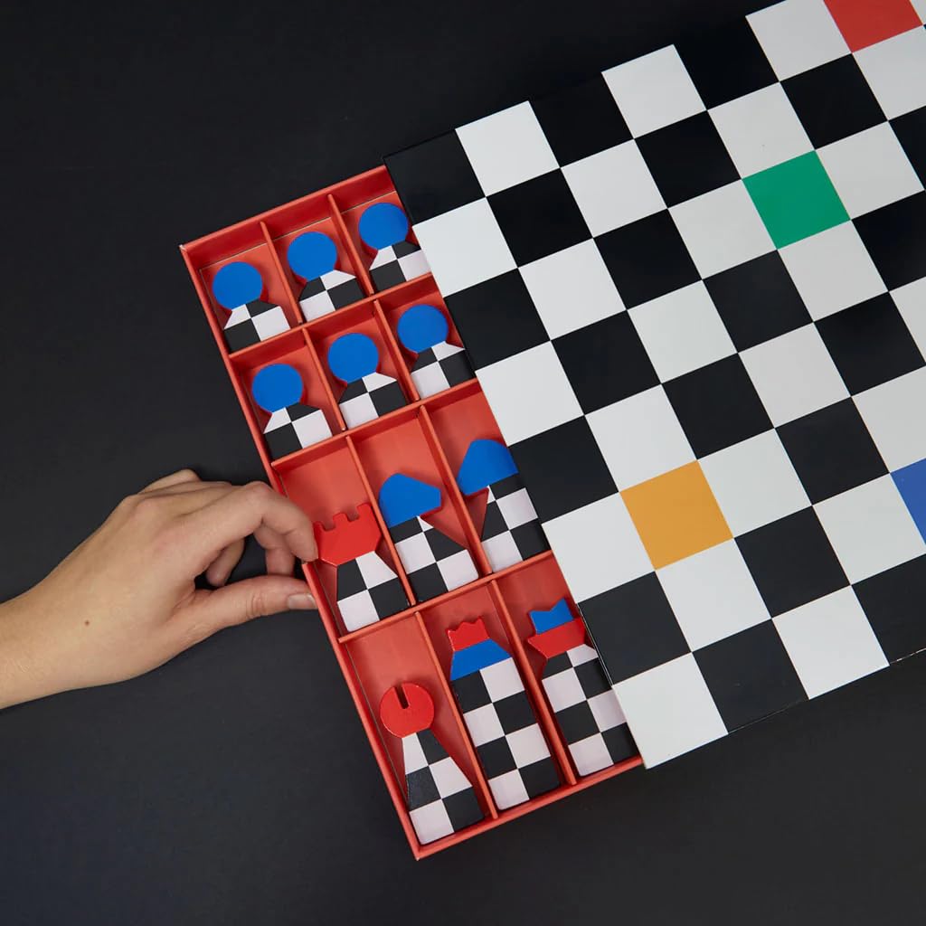 Balvi Gioco da Tavolo Scacchi Hey Chess Prodotto di Progettazione Legno