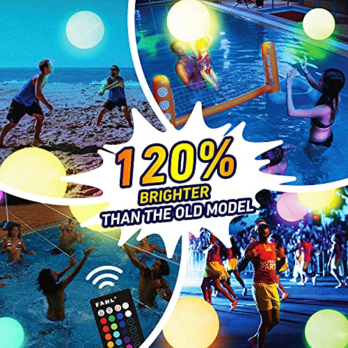 Pool Toys - LED Beach Ball with Remote Control - 16 Colors Lights and 4 Light Modes - image 4