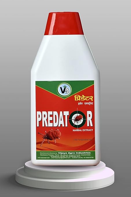 Vijaya Agro Industries Water Soluble Organic Predator (Miticide) and Insecticide-1 Lit