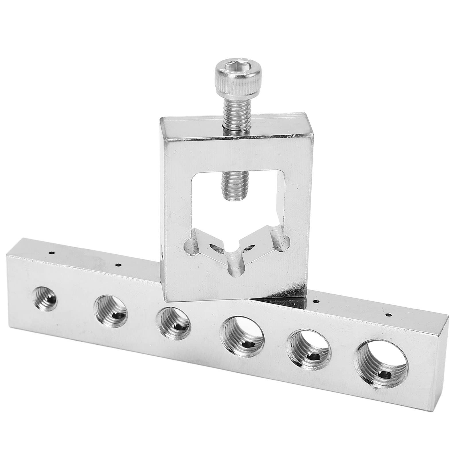 JiawuSafety Wire Lockwire Nut Kit, Carbon Steel High Hardness Drill Jig Metric, Accurate Safety Wire Drill Set with Safety Wire Lock Wire Nut and Drilling Jig