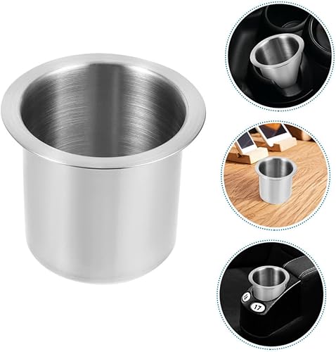 Miniatura 7 de 2 Pcs Stainless Steel Car Cup Holder Insert Stable Anti-Spill Drinks Holder for Truck Sofa Use Multifunctional Armrest Cup Support for Vehicles and