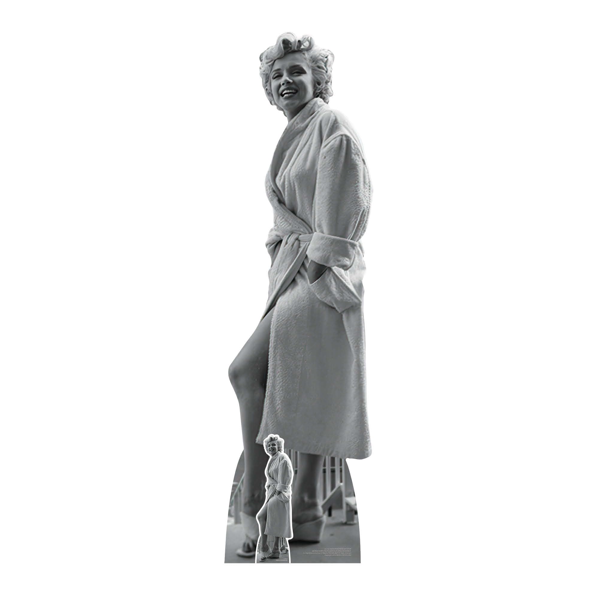 Star Cutouts SC2382 Marilyn Monroe Bathrobe Cardboard Cutout – Intimate Vintage Look for Marilyn Monroe Merchandise & Room Décor
