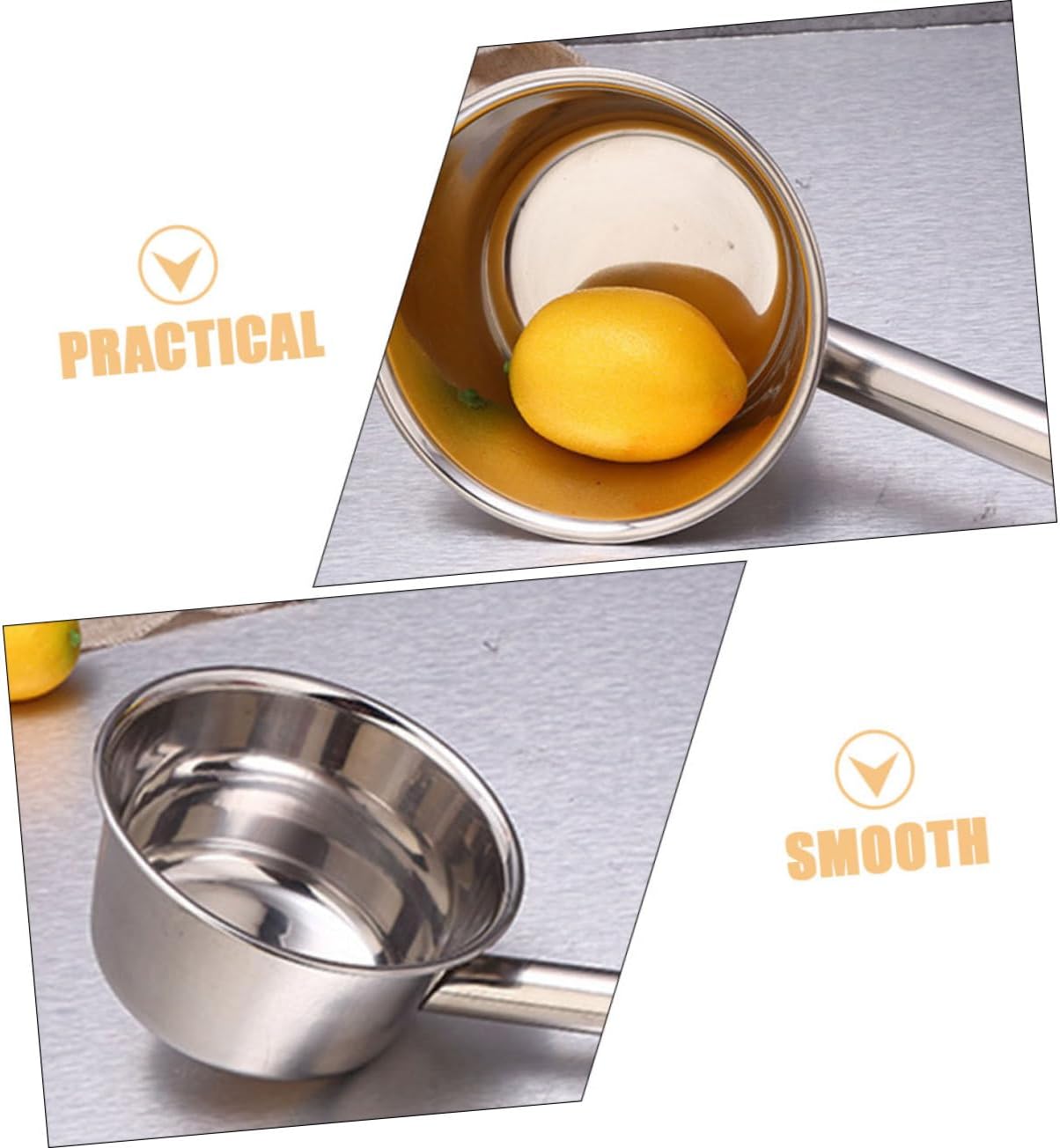Long Handle Stainless Steel Ladle Wear-Resistant Soup Spoon for Kitchen and Garden Use Convenient Water Ladle for Cooking