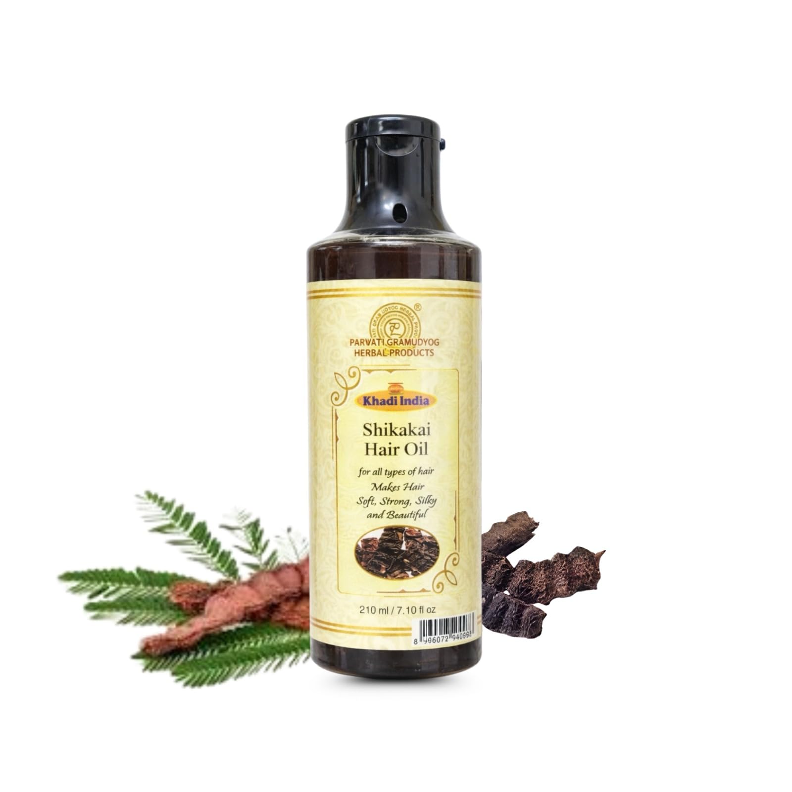 Khadi India Shikakai Hair Oil | Herbal Hair Nourishment Oil for All Hair Types | Makes Hair Soft, Strong, Silky & Beautiful (210 ml)-image-38