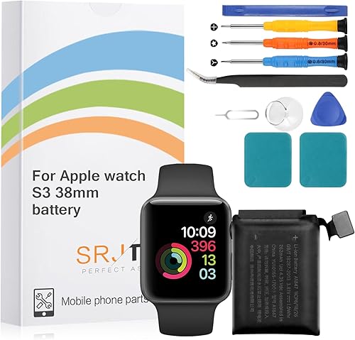 Batería de repuesto para Apple Watch Series 3 1.496 in A1847 A1848 A1858 A1860 para Apple Watch de 3 generación de capacidad estándar, incluye kit disponible en Yaxa Guatemala