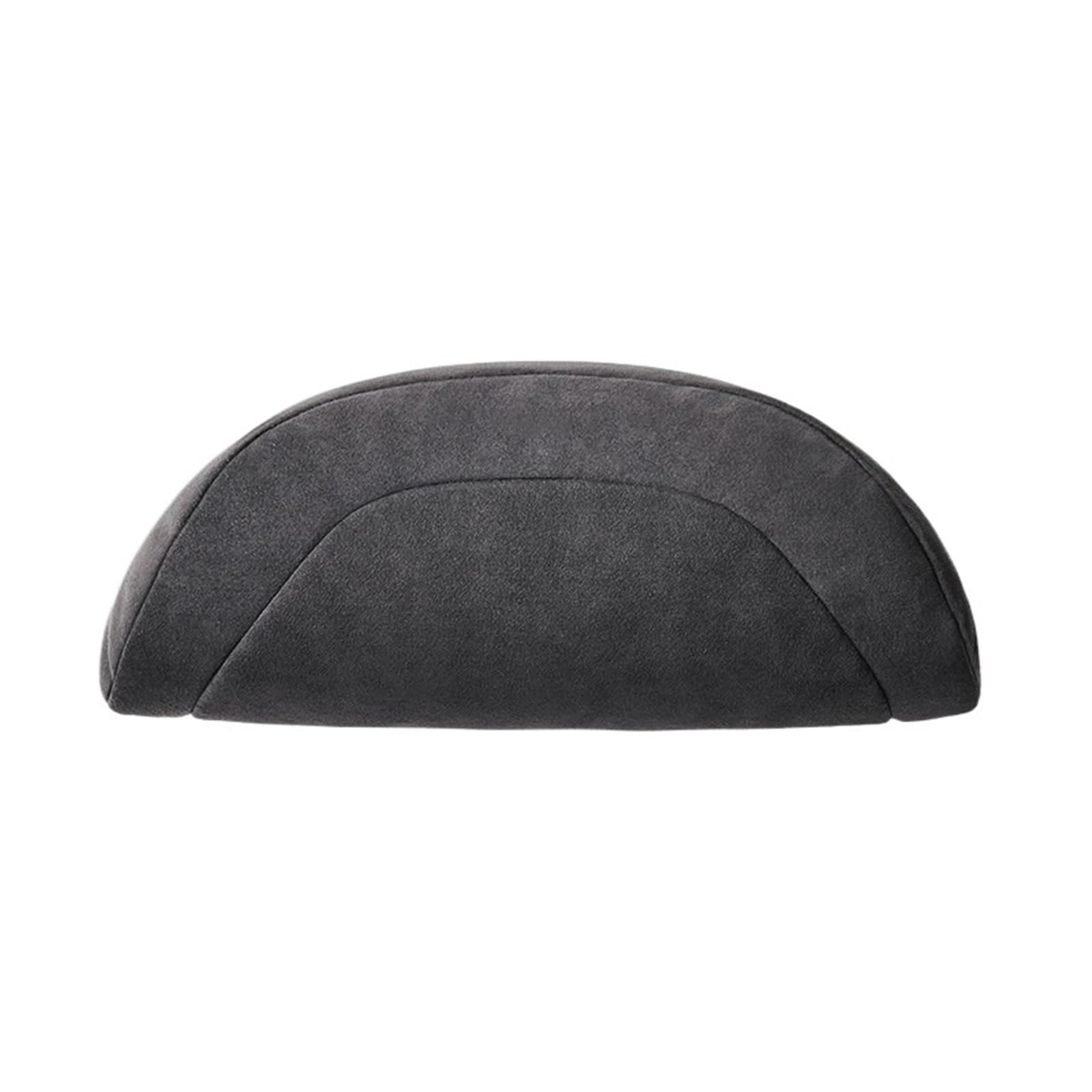 POAWUDJA Car Pillow Fit For Tesla Model 3/Y Faux Fur Rebound Vehicle Mounted Head Pillow Backrest Cushion Removable Cover(Headrest)