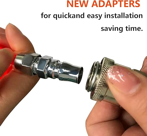 Miniatura 5 de Válvula reductora de presión para tanques de helio de baja presión de calibre único con presión ajustable y pistola sin fugas + manguera