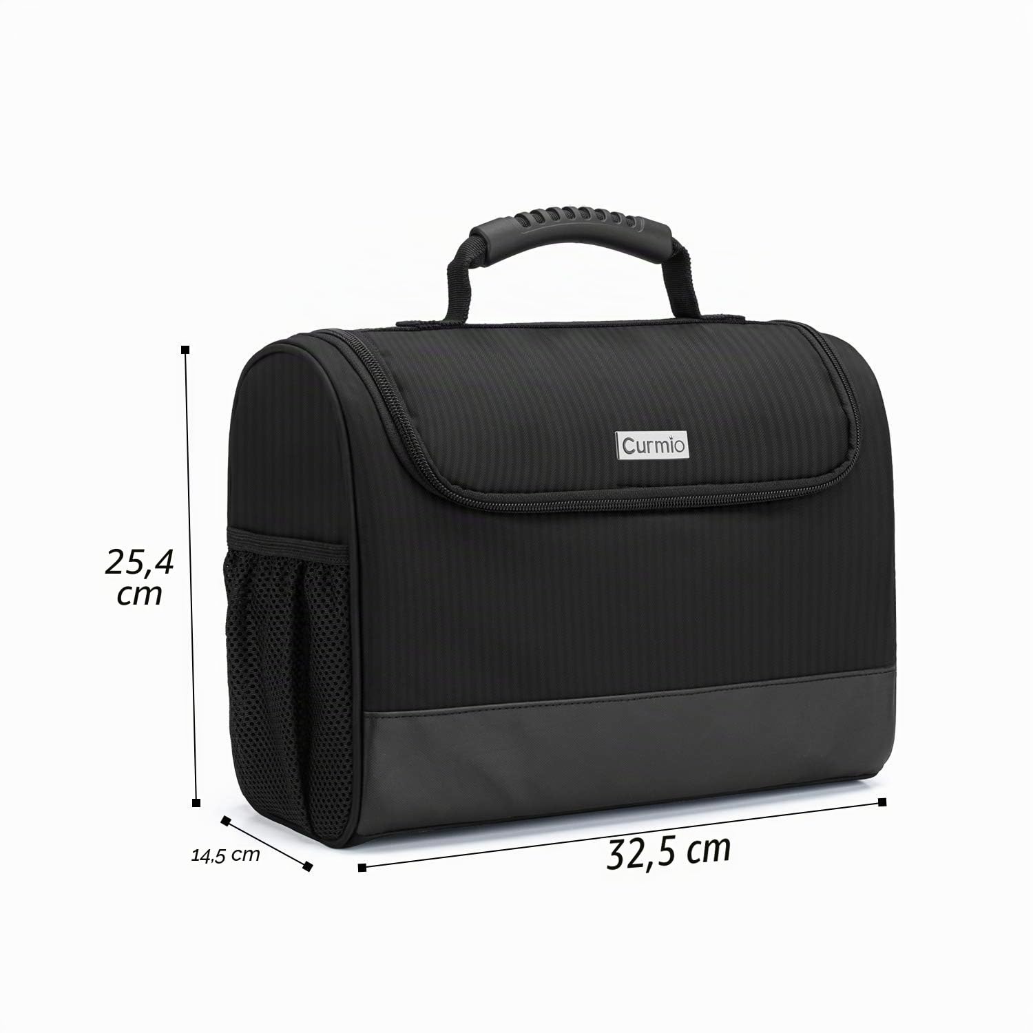 Curmio Sac de kit de barman, sac de transport de voyage portable pour ensemble d'outils de bar, parfait pour la fête de patio extérieur intérieur, noir (SAC UNIQUEMENT)
