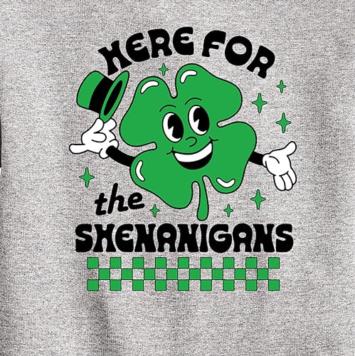 Instant Message - Here for The Shenanigans - Toddler & Youth Crewneck Fleece Sweatshirt3