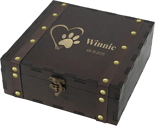 Miniatura 11 de Caja de madera personalizada para recuerdos, caja de recuerdos de boda personalizada para recién casados, caja de almacenamiento de madera