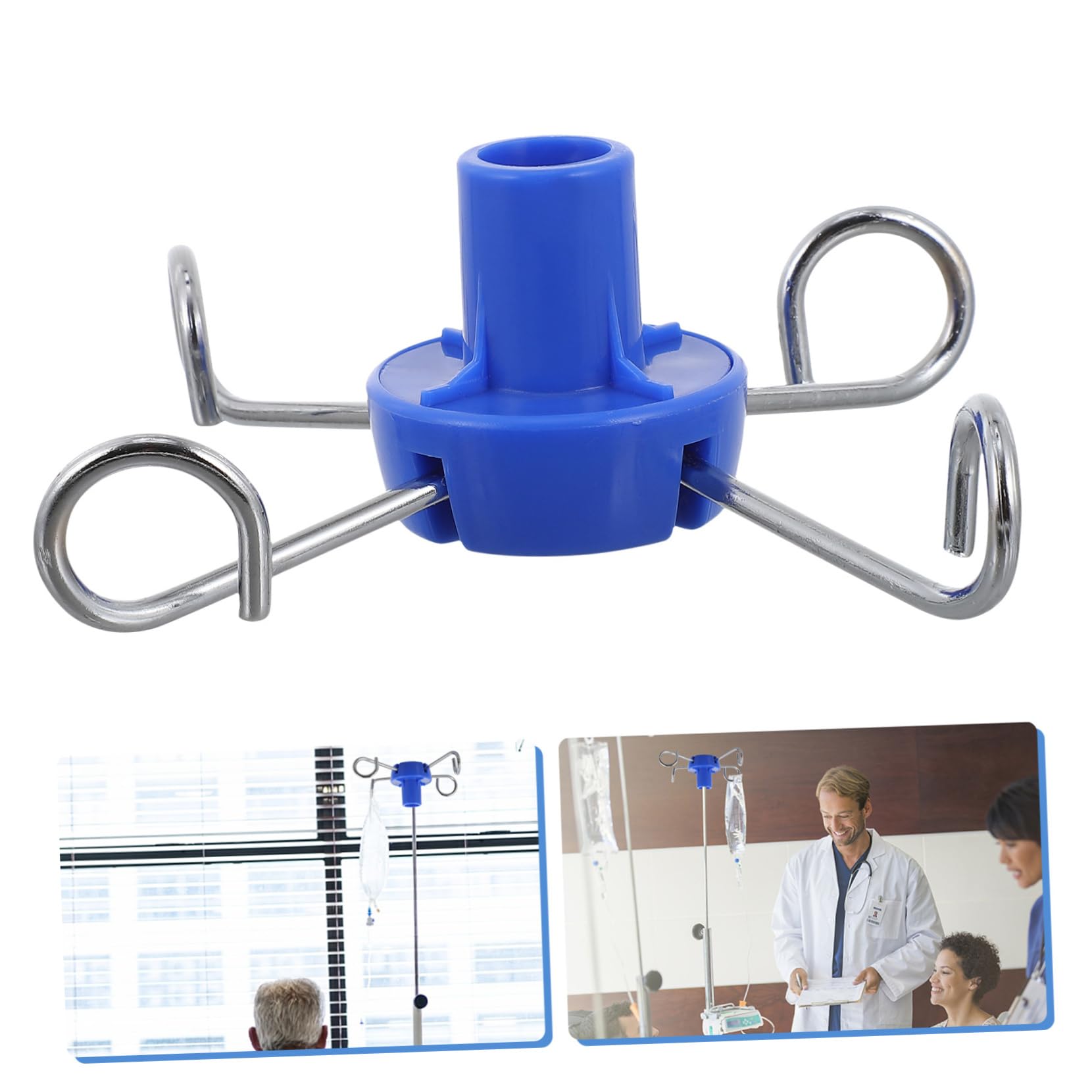 Infusionsständerhaken aus Edelstahl und Kunststoff Leichter Vertikaler Haken für Infusionsständer Flexibel und Robust für Persönlichen und Medizinischen Gebrauch