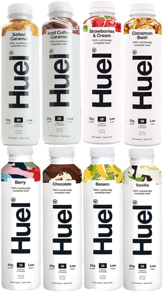 Huel 8x 500ml ASSORTED PACK (1 x Salted Caramel,1 x Iced Coffee Caramel