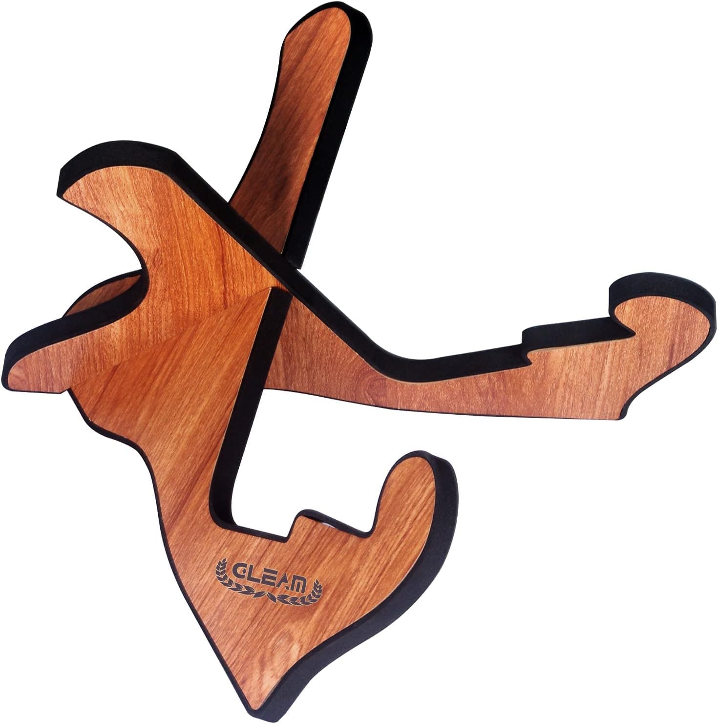 GLEAMGuitar Stand - Universal Wooden for Acoustic Electric Guitar and Bass