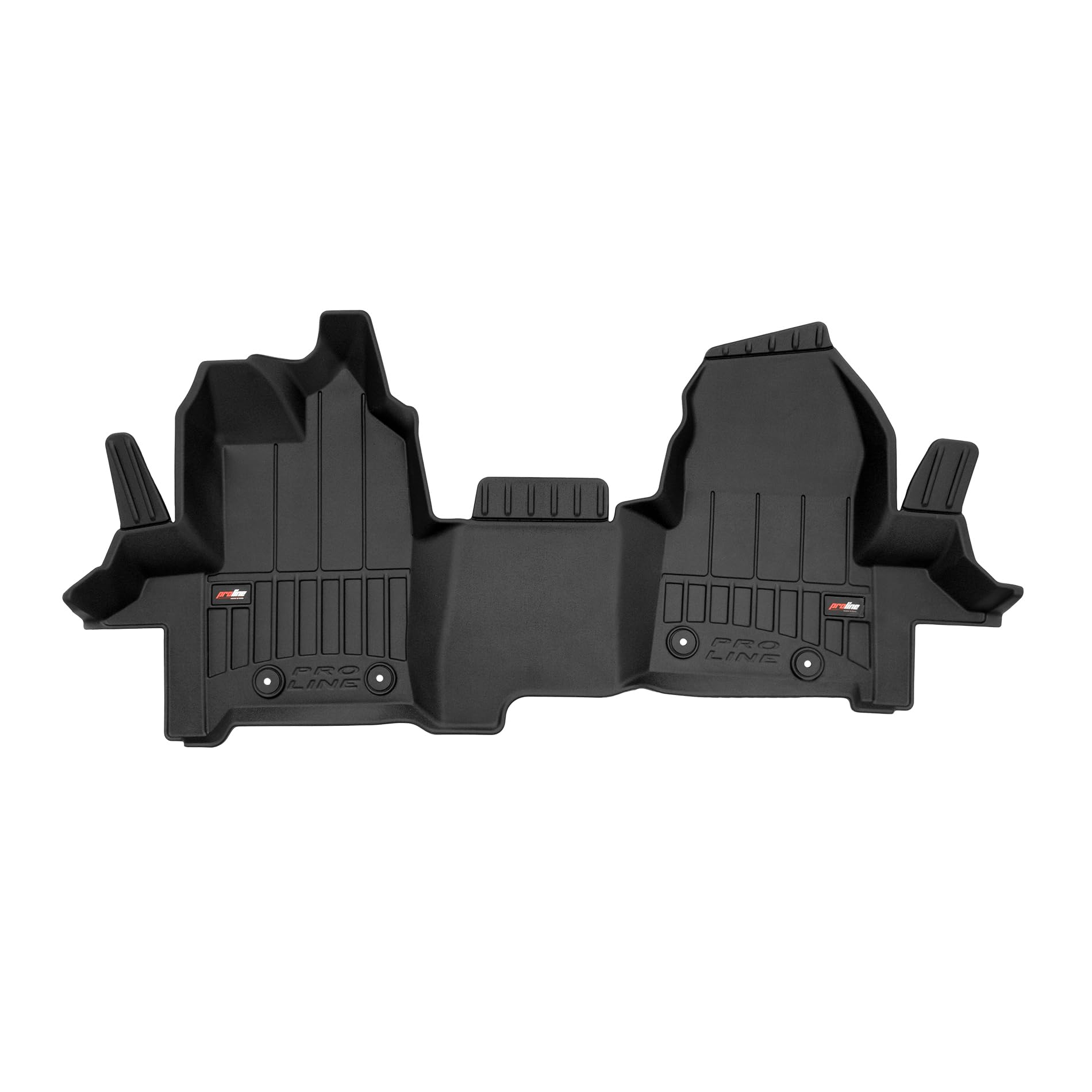 IMJ-Global ProLine 3D Tailored Rubber Car Mats Compatible with Ford Transit Custom I 2012-2023 3 Seater, 1st Row, Complete Set of TPE Car Mats to Improve Look and Sportiness