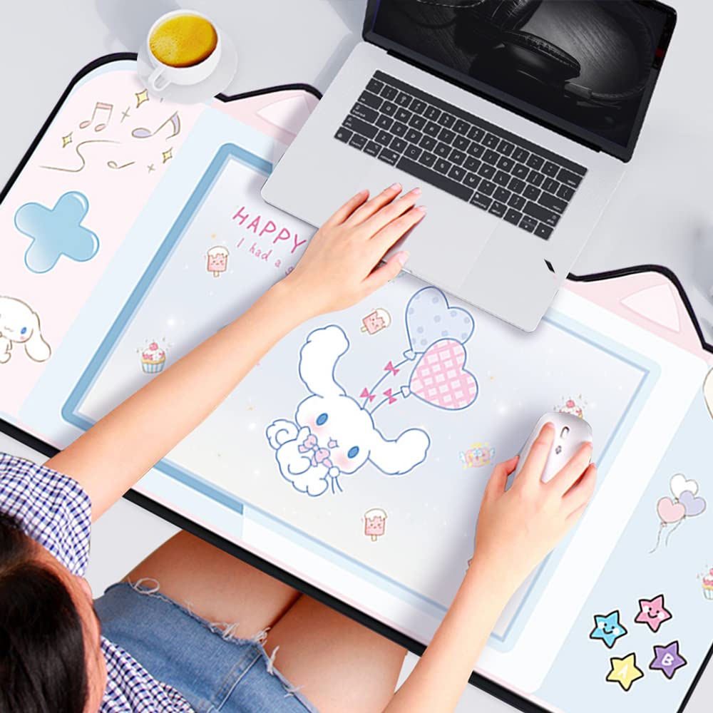 Amazon.co.jp：かわいいデスクマット、大型アニメマウスパッドゲーム