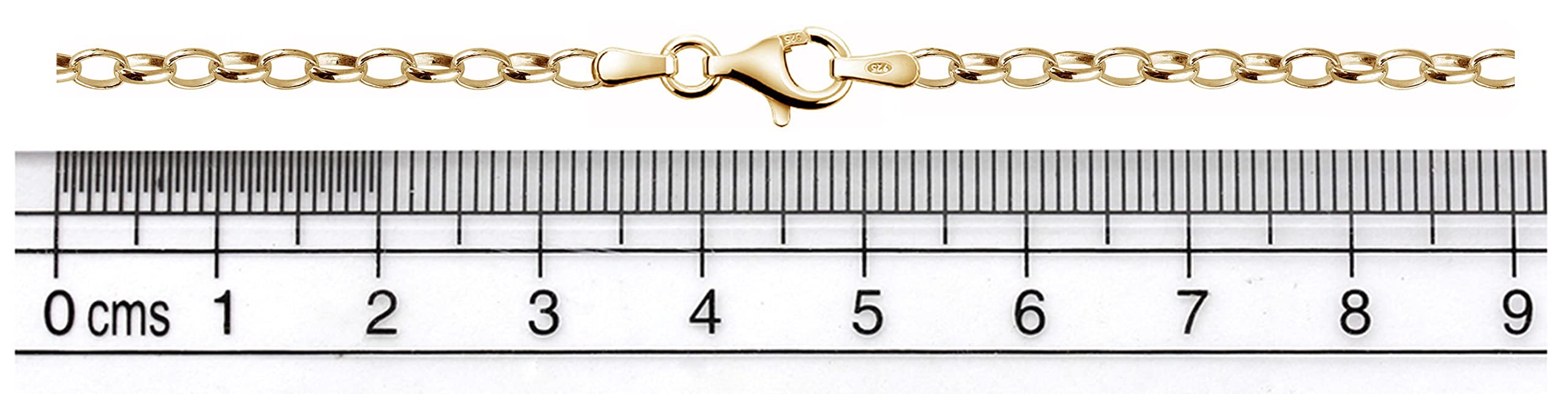 Ankerkette 925 Silber Damen Kette 2,7 mm Halskette LJ1032-042