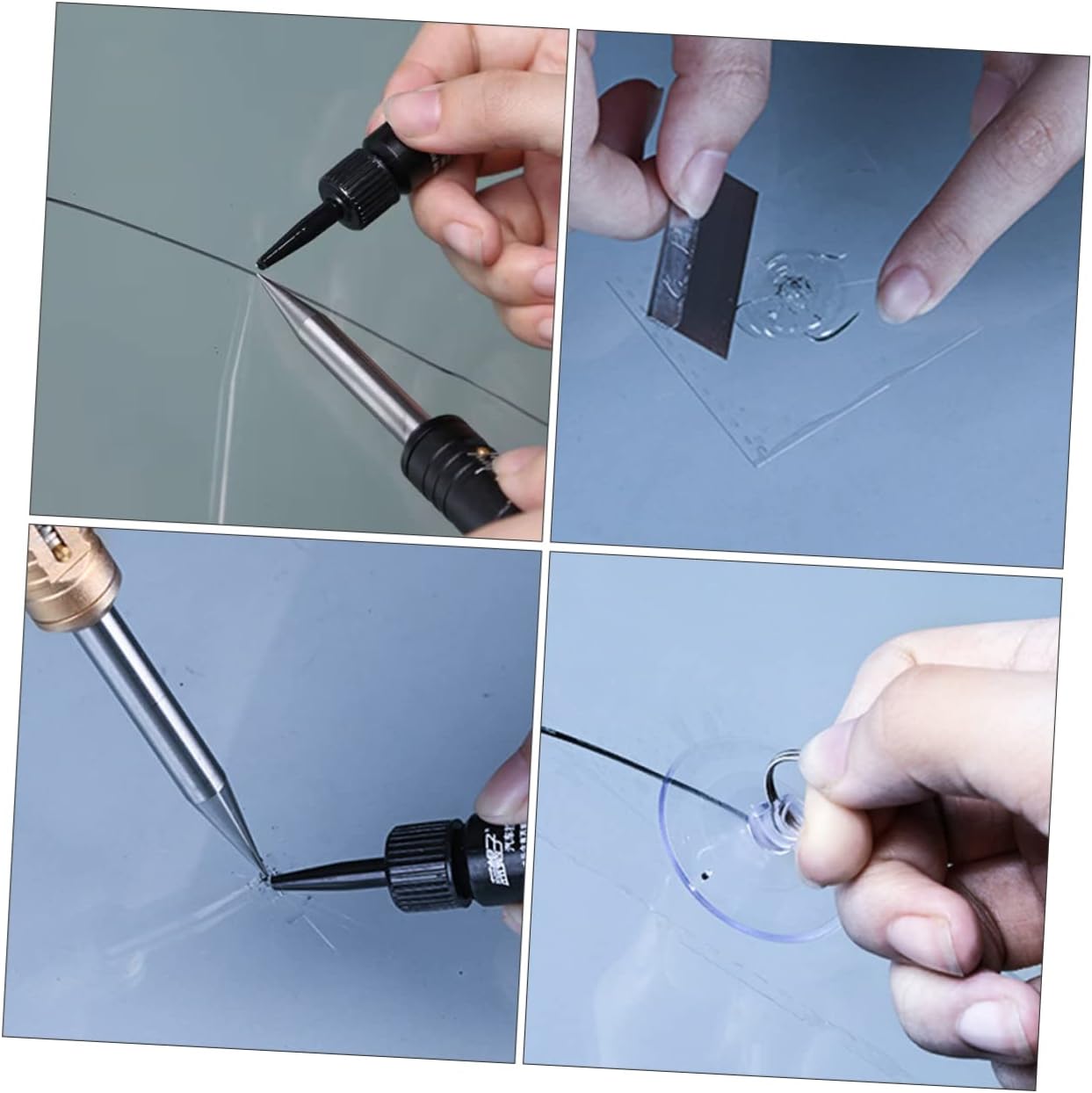 Professional Windshield Removal Tools Glass Repair Kit Cleaning Tool Full for Car Windscreen