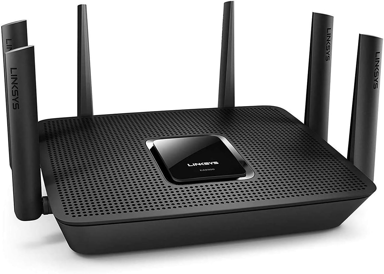 Linksys Max-Stream AC4000 MU-MIMO Wi-Fi Tri-Band Router, Compatible with Alexa (EA9300) (Renewed)