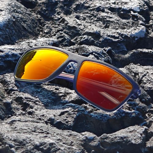 Image of ZENOTTIC Polarized Sunglasses for Men Lightweight TR90 Frame UV400 Protection Square Sun Glasses