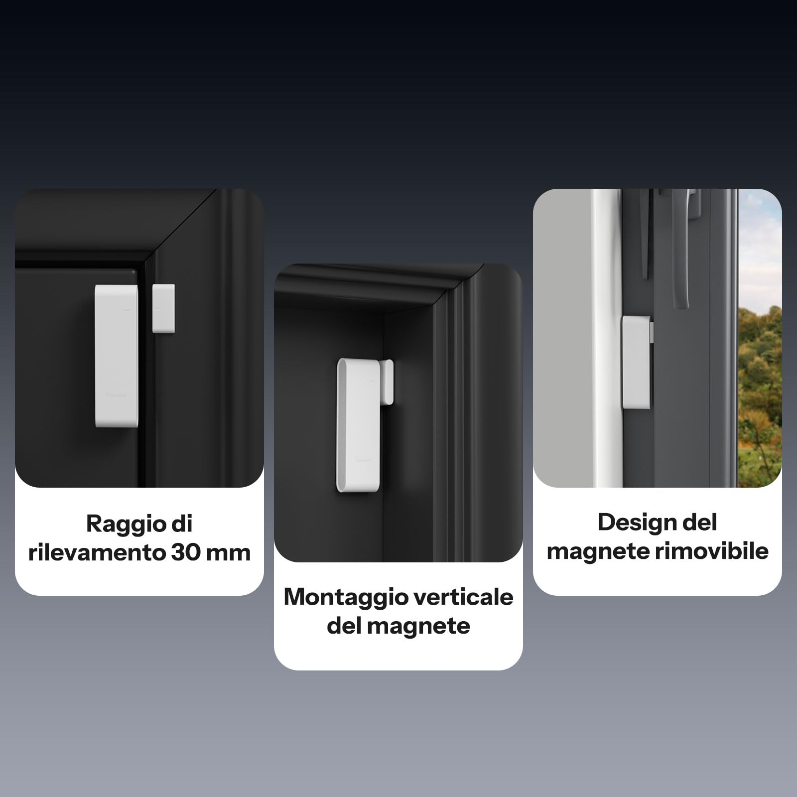 SONOFF SenseGuard DW Gen2 Zigbee Sensore per porta, monitoraggio apertura/chiusura, allarme per porte e finestre per la sicurezza domestica, allarme telefono, avviso di manomissione, domotica