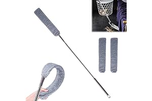 Flexible Mop: Retractable Gap Dust Cleaner with Microfiber Hand Duster