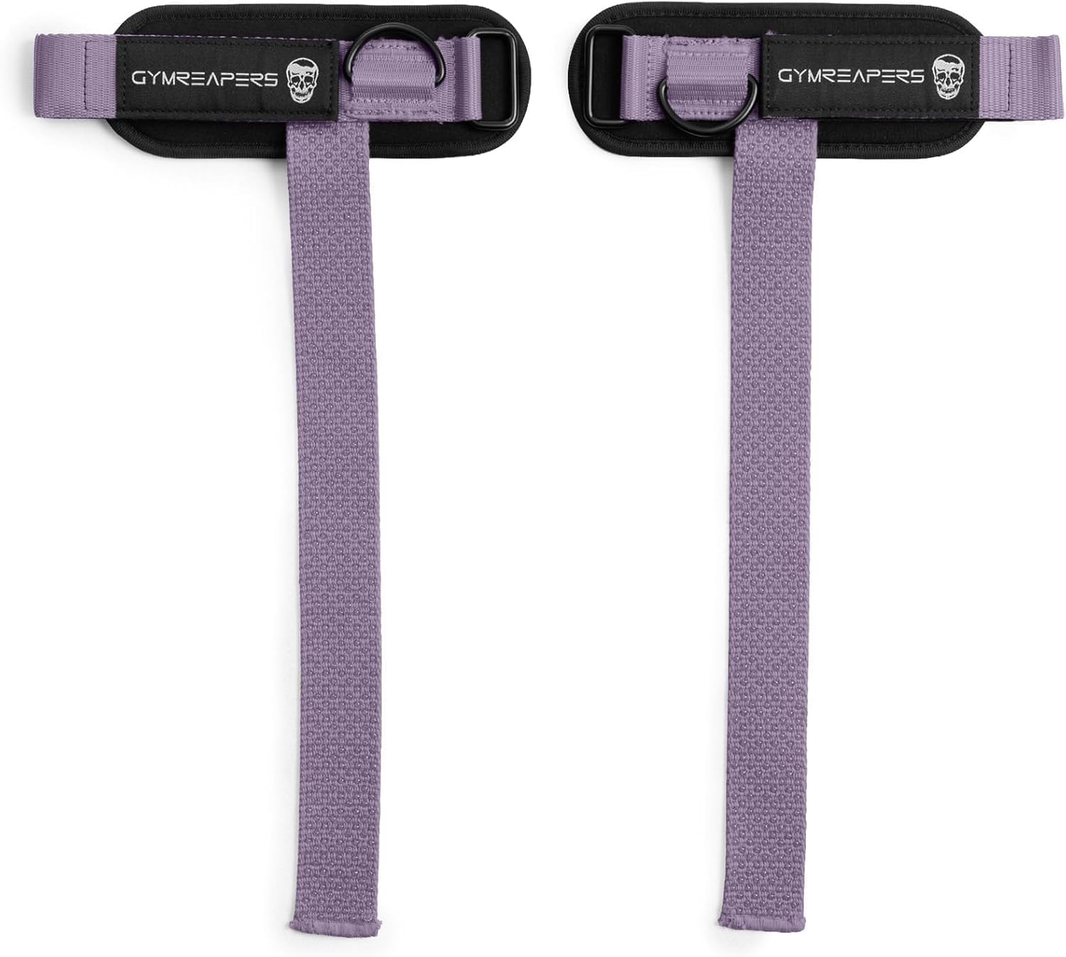Gymreapers GripLink Weight Lifting Straps with Heavy Duty D-Ring and Non-Slip Silicone Grip Bead, Padded and Adjustable Support for Deadlifts