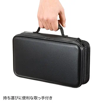 値下げ・黒の合成皮革ＣＤ・ＤＶＤ収納ケース９６枚収納１２個 値下げ・黒の合成皮革CD・DVD収納ケース96枚収納12個