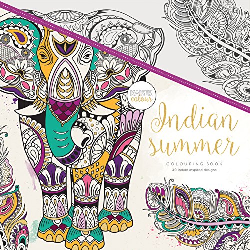 Kaisercraft Kaisercolour Perfect Bound Coloring Book Indian Summer, Acrylic Multicolour, 24.89x24.63x0.76 cm