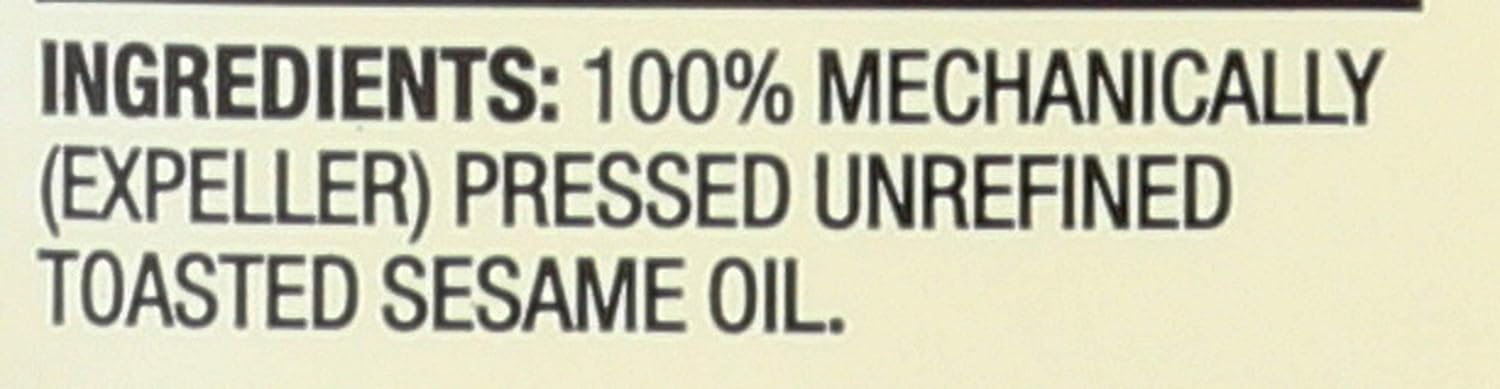 Spectrum Sesame Oil, Toasted, Unrefined, 16 oz