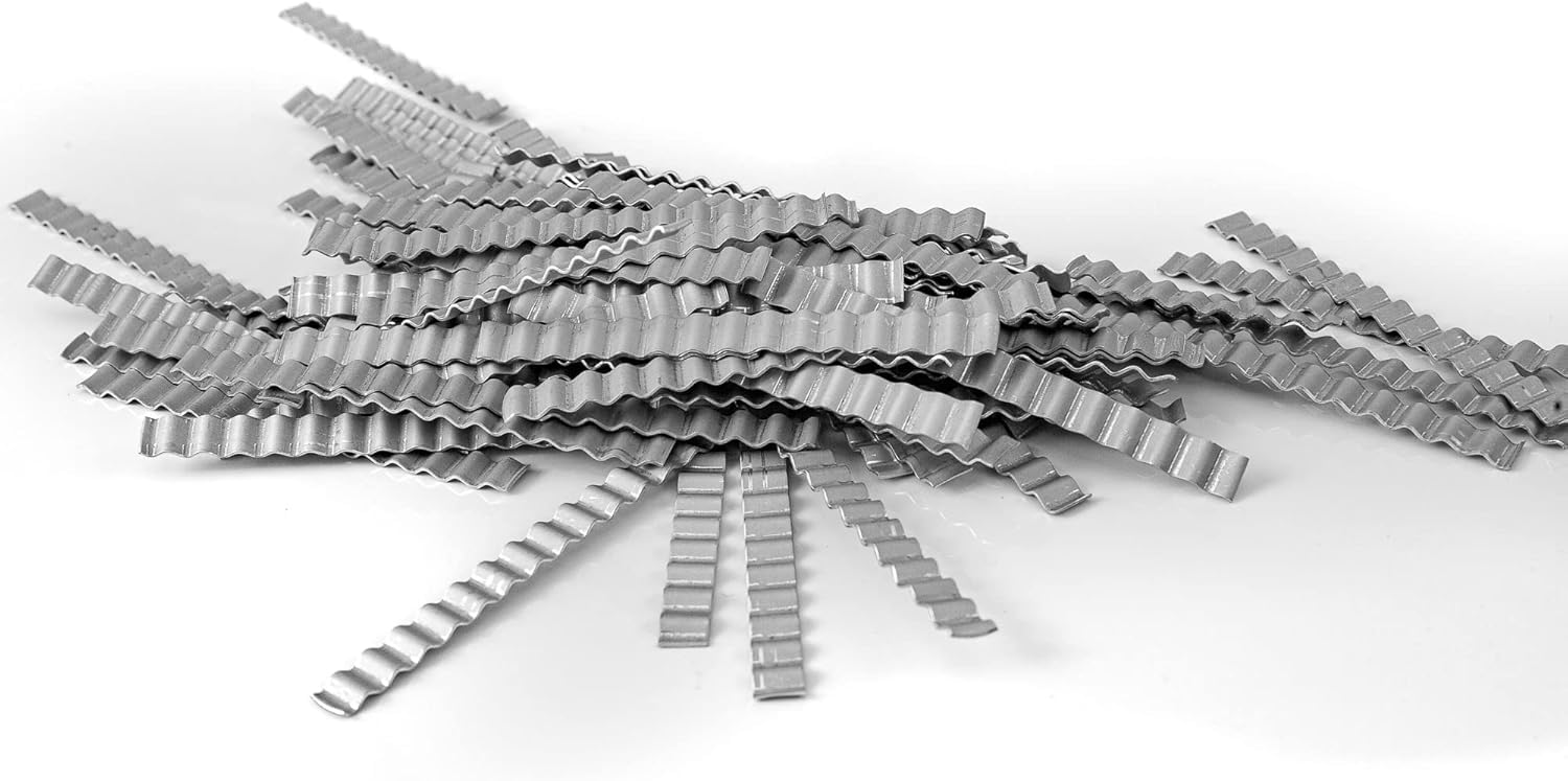 Morsetti per massetto, 70 x 6 mm o 120 x 6 mm, per resina di colata, ponte di crepa, ondulato 100 o 1000 pezzi (120 x 6 mm (1000 pezzi)