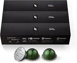Nespresso Capsules VertuoLine, Stormio, Dark Roast Coffee, Coffee Pods, Brews 7.77 Ounce (VERTUOLINE ONLY), 10 Count (Pack of 3)