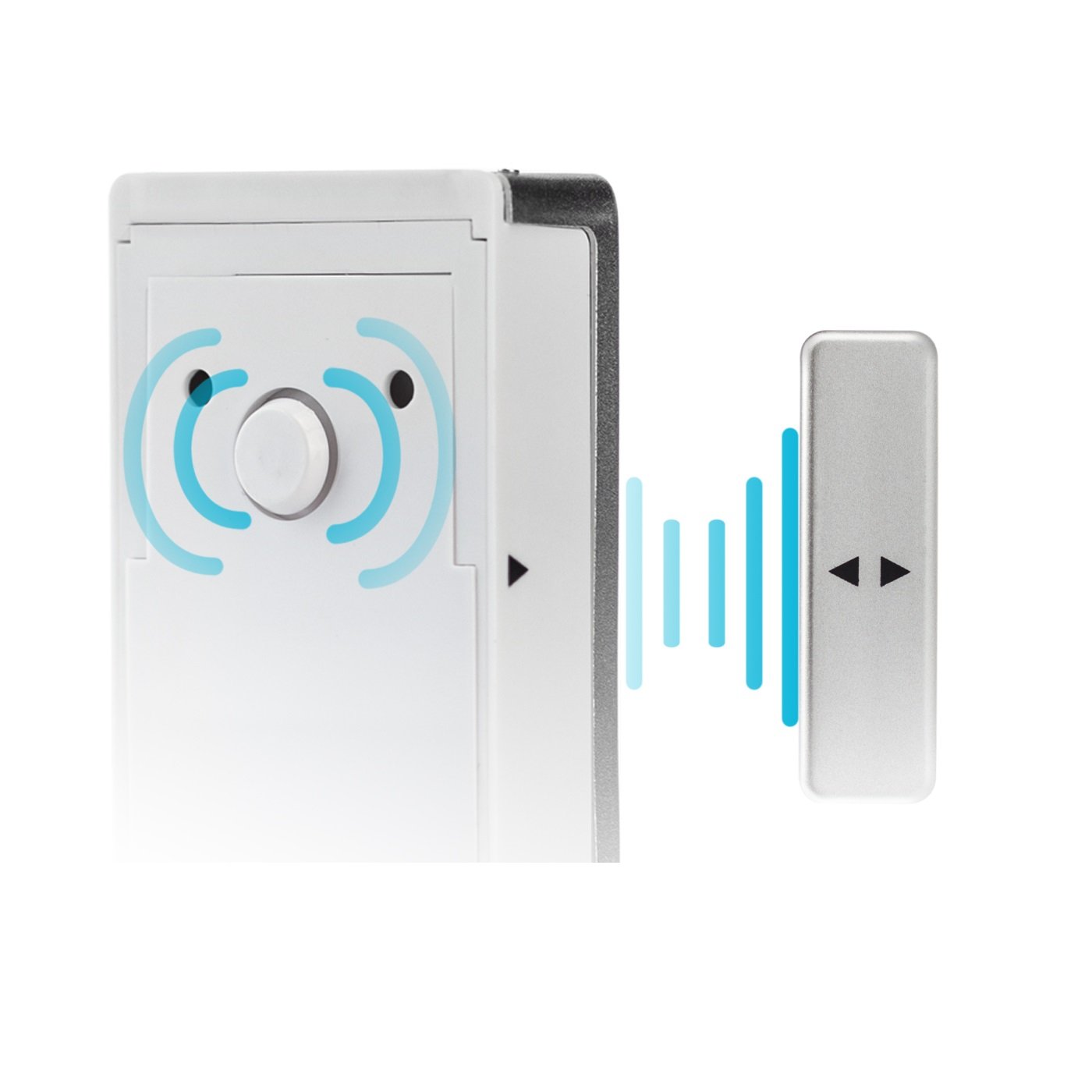 SP65 braun drahtloser Tür-Fenster oder Vitrinenalarm Einsatz als Alarmanlage Einbruchsschutz Home-Security Mit PIN-Code-Eingabe Magnet-Vibrations-Sensor 130 db-Sirene