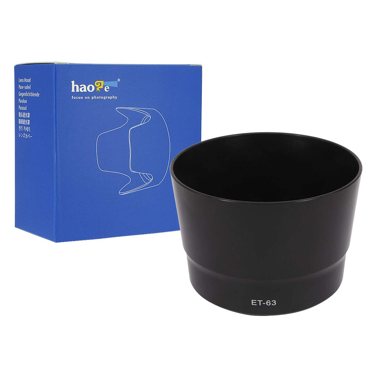 Haoge Bayonet Lens Hood Compatible with Canon EF-S EFS 55-250mm f/4-5.6 is STM Lens Replaces Canon ET-63