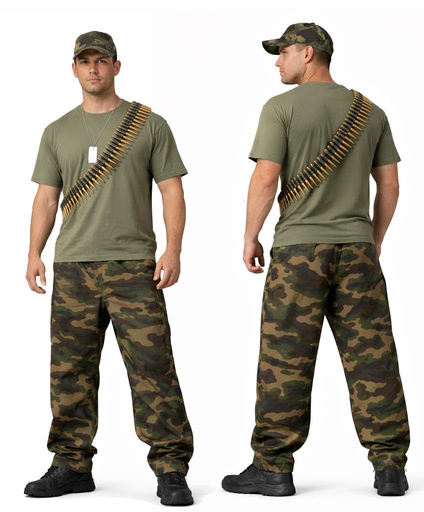 The Dragons Den Adult Camouflage Military Soldier Costume