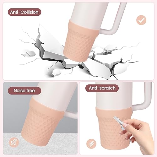 Miniatura 6 de Botas de silicona para Stanley, funda protectora de la parte inferior de la taza, accesorios para vaso Stanley Quencher H2.0 FlowState de 20 oz30