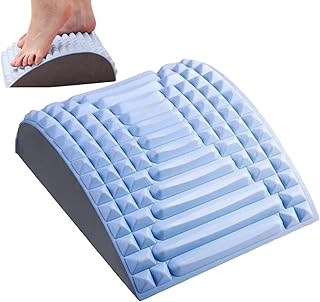 Jocyee Refresh – Esticador de pescoço e costas, biscoito para alívio da dor lombar, alongador de ioga para massagem na cintura, prancha de coluna ajustável em vários níveis para hérnia