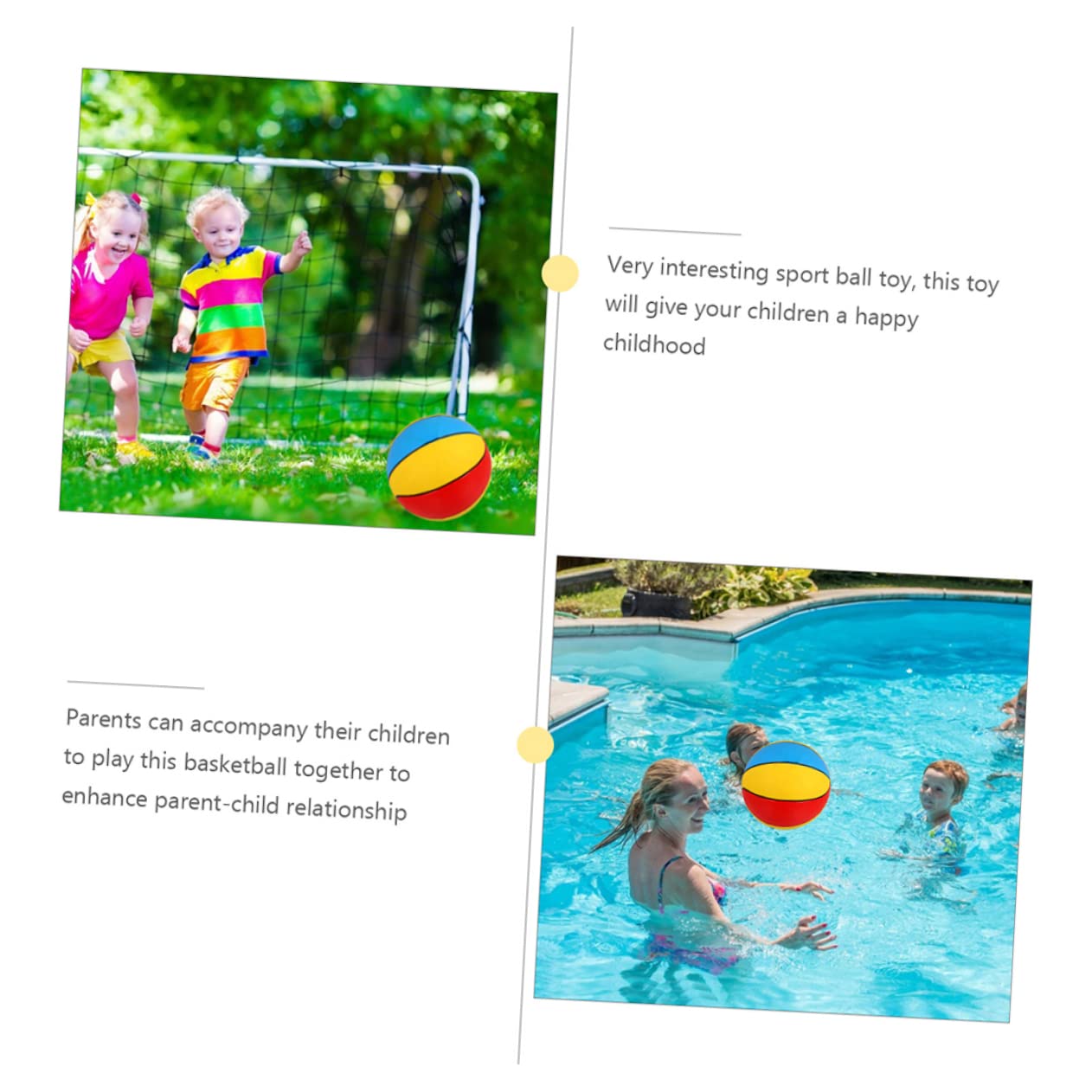 5 Palloni Spiaggia Gonfiabili PVC Giochi Estivi per Flessibili e Facili da Gonfiare per Piscina e Feste Allaperto