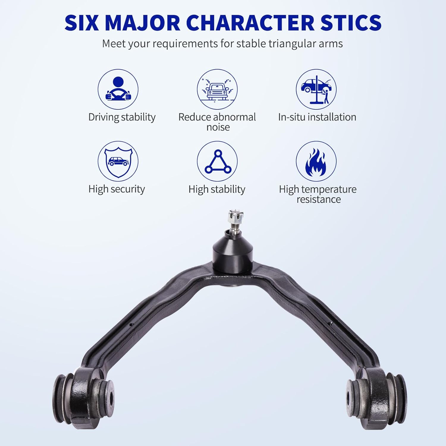 LCWRGS Front Upper Control Arm with Ball Joint Compatible with 99-2006 Chevy Silverado, 02-2006 Cadillac Escalade, Suburban 1500 Tahoe Avalanche Express GMC Sierra Savana Yukon K80826