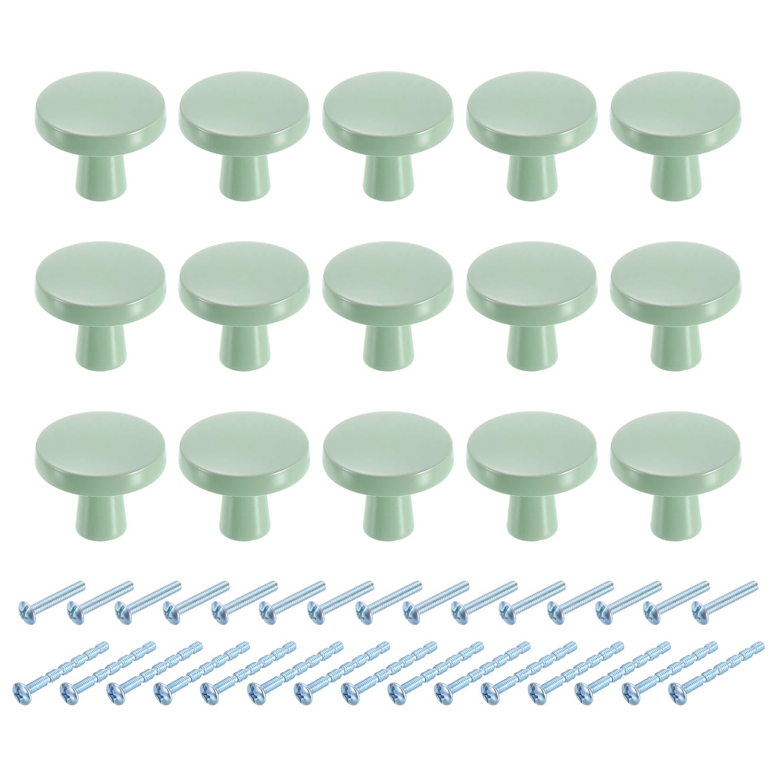 Boutons d'armoire ronds pour relooker une commode de chambre ou un meuble vert