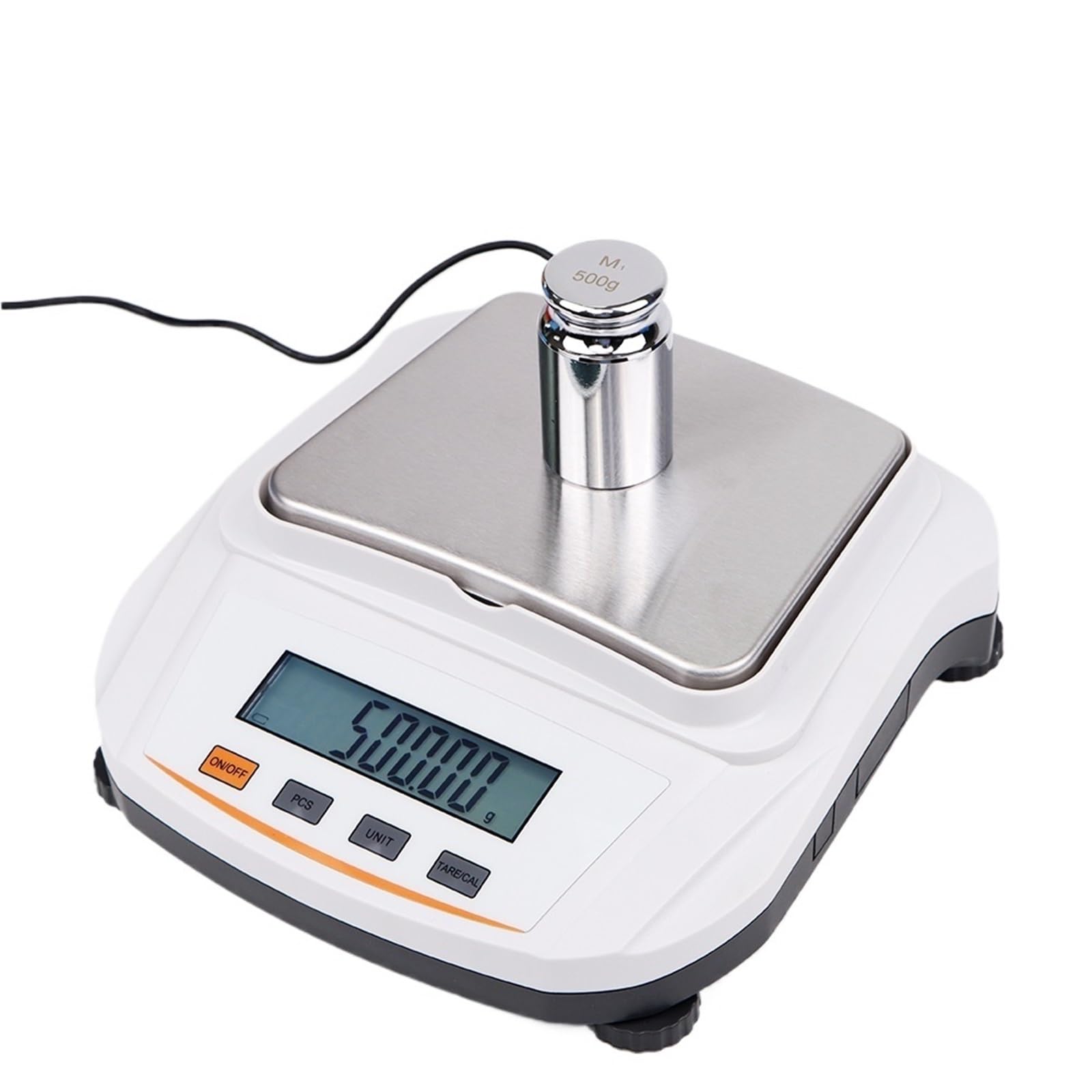 Básculas digitales de laboratorio, Báscula digital con pantalla LCD, 500 g/2 kg, 0,01 g, alta precisión, for análisis de laboratorio, pesaje de joyas de oro, alimentos y medicamentos.(500g 0.01g)