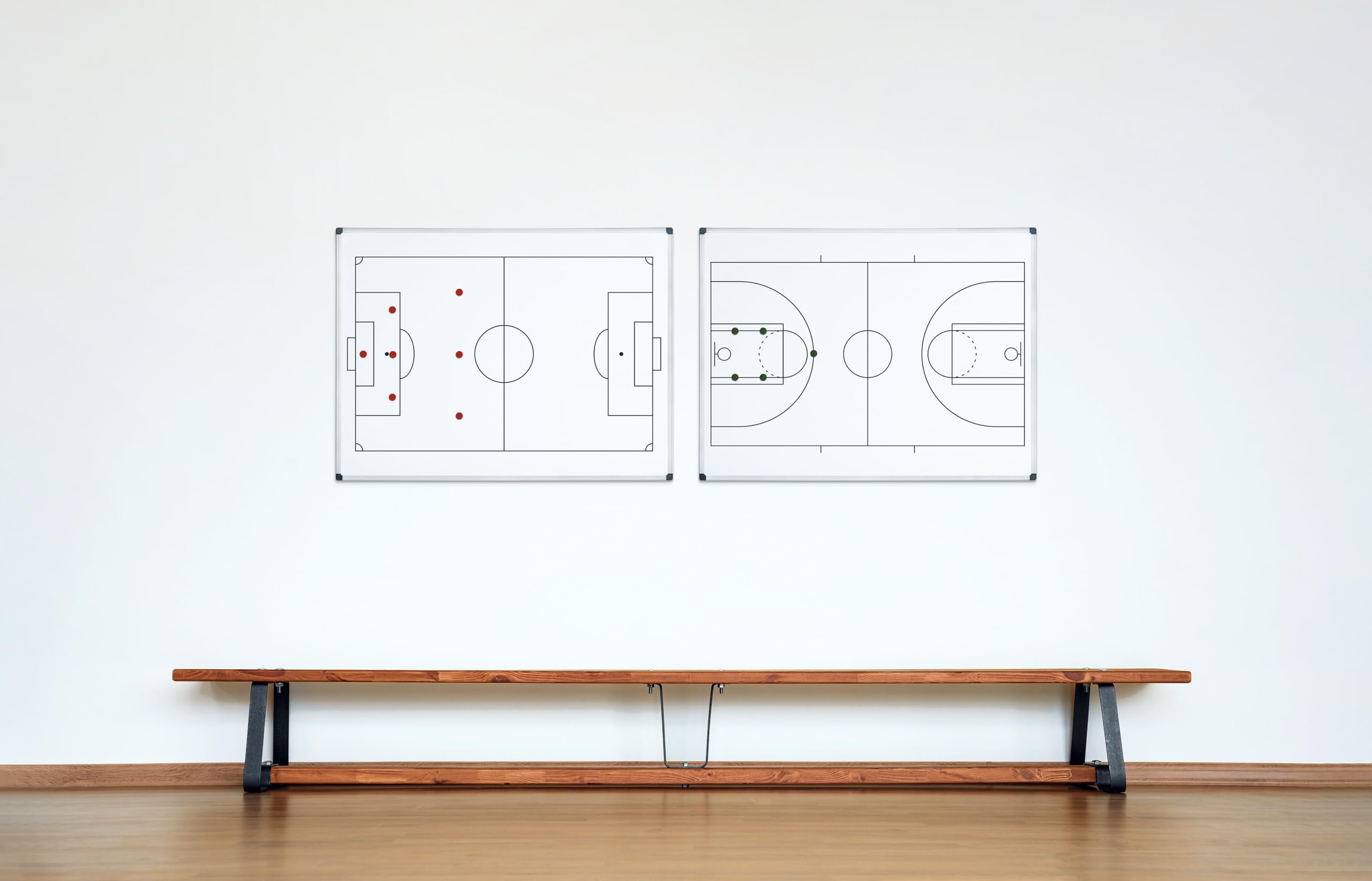 Bi-Office Maya Pizarra magnética de baloncesto A3 acero lacado marco aluminio