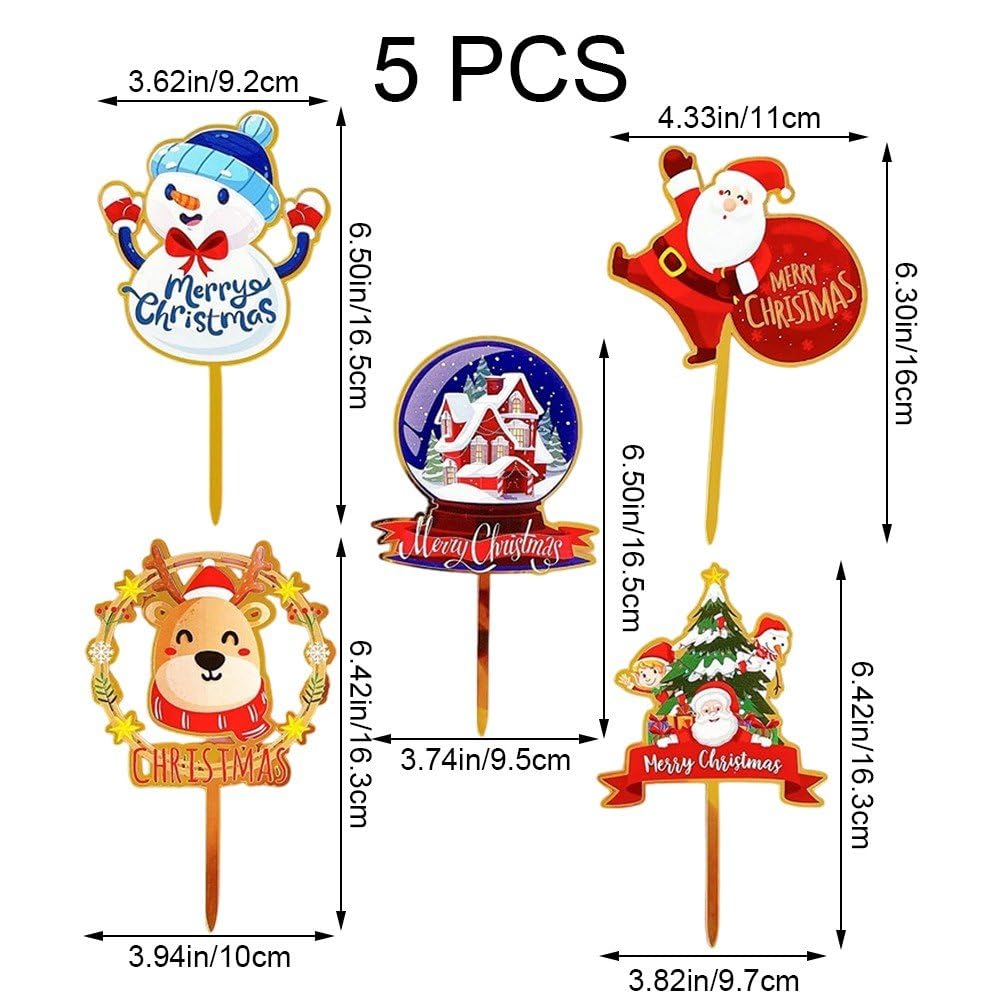 Wesołych Świąt ozdoba na tort Święty Mikołaj Boże Narodzenie ozdoba na tort Wesołych Świąt dekoracja tortu Cupcake Topper do domu Nowy Rok Party