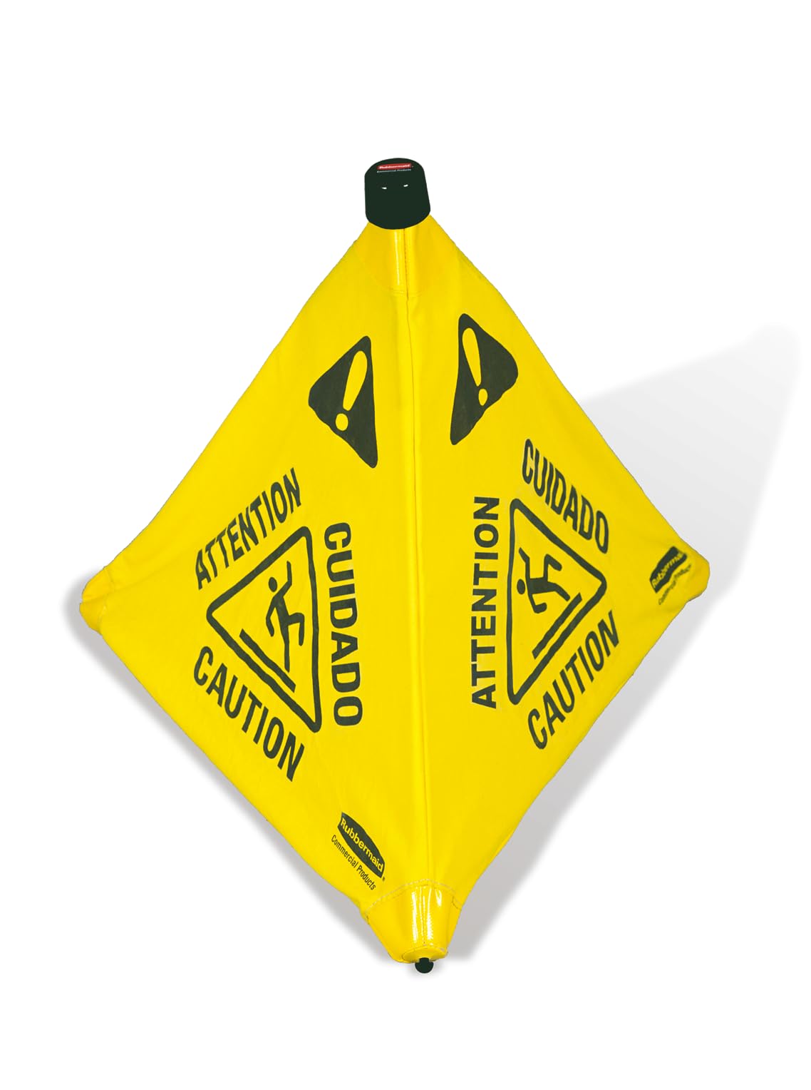 Rubbermaid Commercial Products Wet Floor Pop-Up Safety Cone | Collapsible 4 Sided Plastic Warning Sign | 76 cm, Yellow