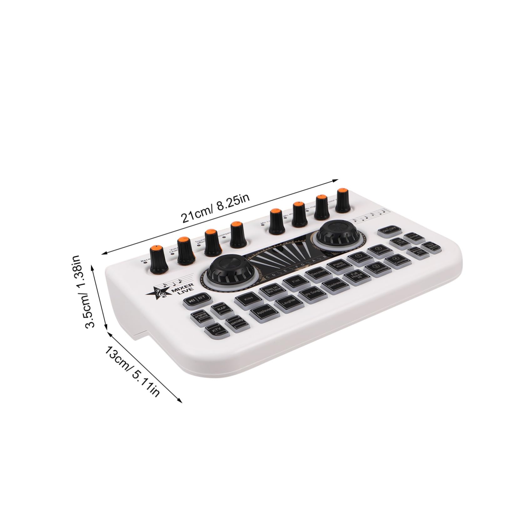 YARNOW Table De Mixage Dj Console De Mixage Audio Pour Streaming Matériel De Studio Enregistrement Sans Fil